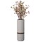 Decorative Modern Ceramic Cylinder Shape Table Vase Flower Holder with Rope